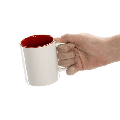 Taza bicolor de 370ml personalizable por 1 cara