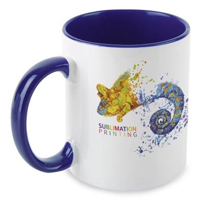 Taza Bicolor Sublimación 330ml Pack 36