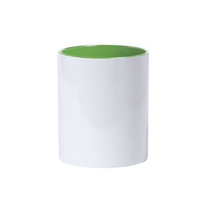 Taza blanca alta calidad interior de colores especial grabado a láser
