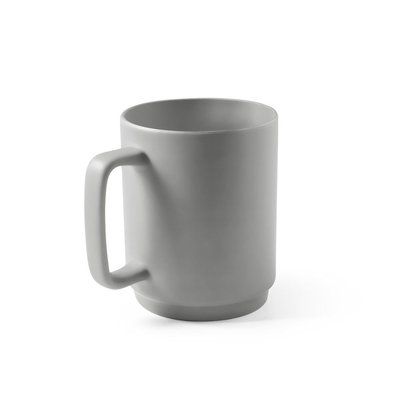 Taza Cerámica 330ml Mate Gris