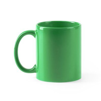Taza de cerámica 370 ml varios colores Verde Helecho Talla Única Adulto