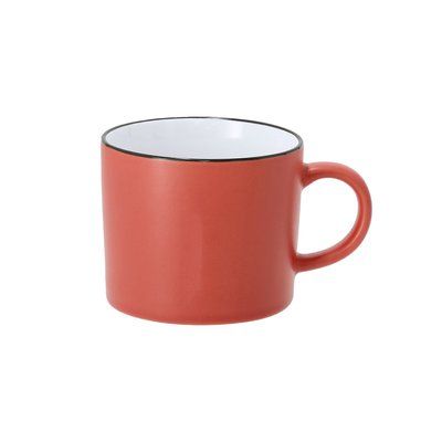 Taza cerámica de 400 ml mate Roj