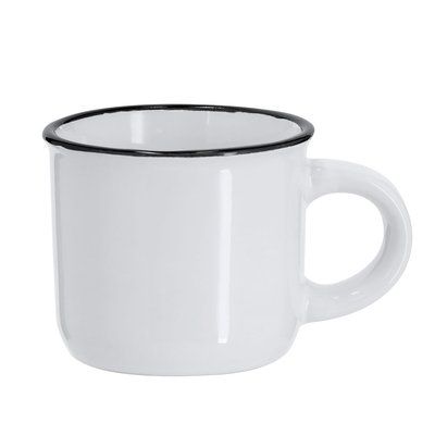 Taza cerámica 85ml vintage bicolor sublimación Neg
