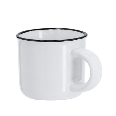 Taza cerámica 85ml vintage bicolor sublimación