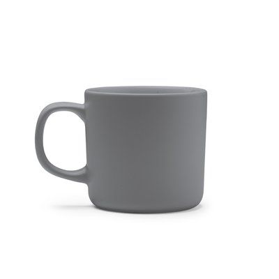Taza de cerámica acabado mate 300 ml Gris