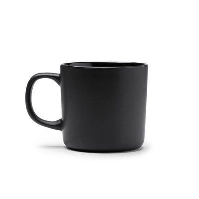 Taza de cerámica acabado mate 300 ml Negro