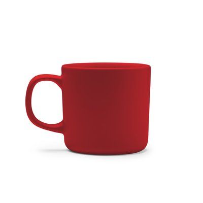 Taza de cerámica acabado mate 300 ml Rojo Talla Única Adulto