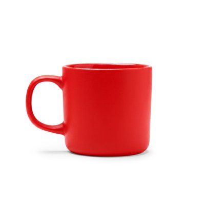 Taza de cerámica acabado mate 300 ml Rojo