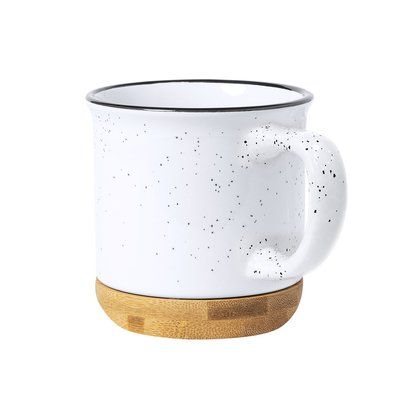 Taza Cerámica con base de Bambú