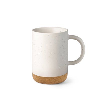 Taza de cerámica con base de corcho extraíble