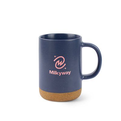Taza de cerámica con base de corcho extraíble