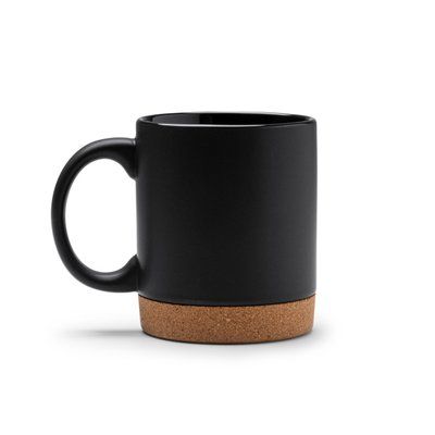 Taza de cerámica con base extraíble Negro