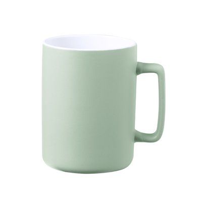 Taza Cerámica Bicolor Asa Recta 420ml Ver