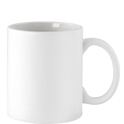 Taza Cerámica Blanca 300ml para Vitrificar.