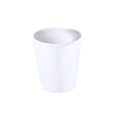 Taza cerámica blanca 350ml con cucharilla