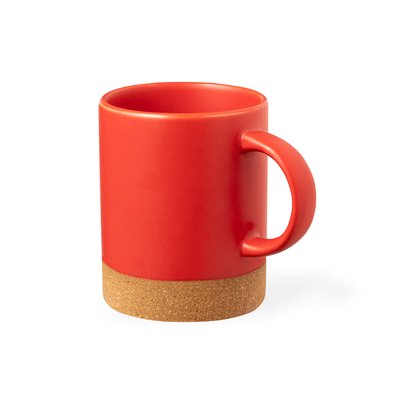 Taza Cerámica/Corcho 350ml Colores