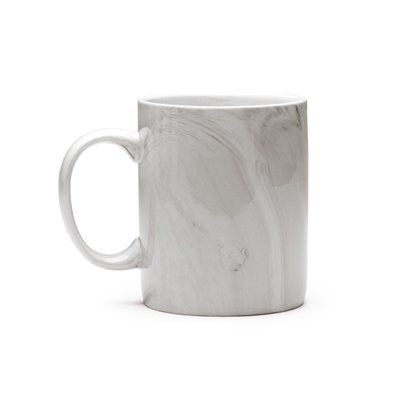 Taza de cerámica efecto mármol Negro