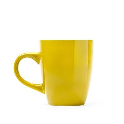 Taza de cerámica esmaltada de colores Amarillo