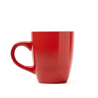 Taza de cerámica esmaltada de colores Rojo