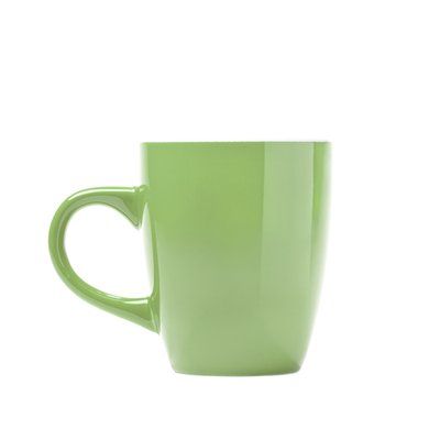 Taza de cerámica esmaltada de colores Verde Oasis