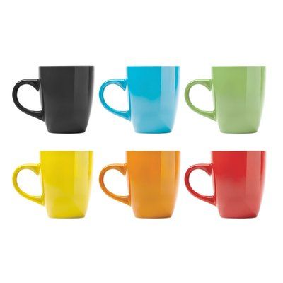 Taza de cerámica esmaltada de colores