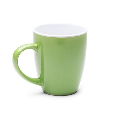 Taza de cerámica esmaltada de colores