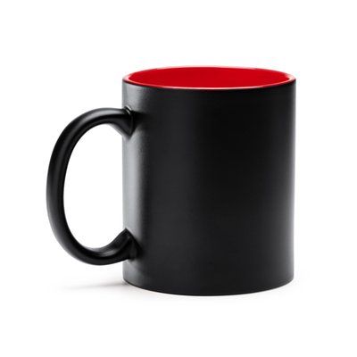 Taza de cerámica ideal láser de 350ml Rojo