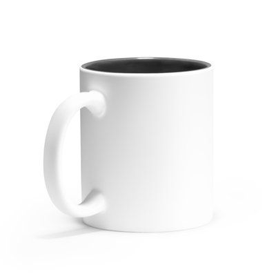 Taza cerámica ideal para láser y acabado mate Negro Talla Única Adulto