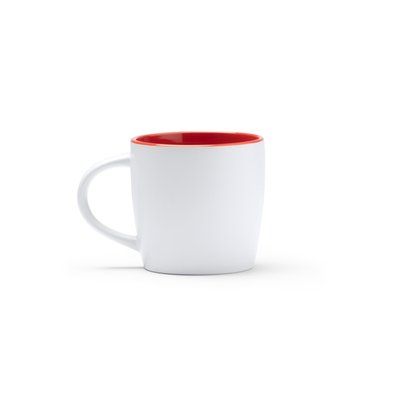 Taza de cerámica con interior de color Rojo TALLA ÚNICA ADULTO