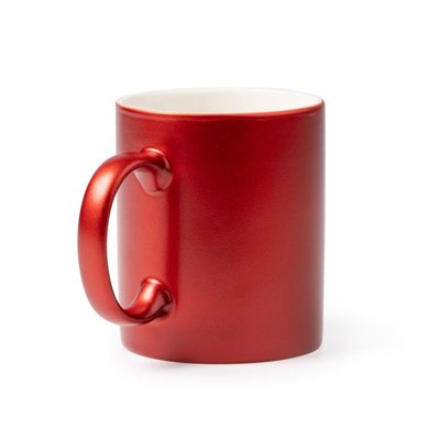 Taza de cerámica marcaje láser dorado