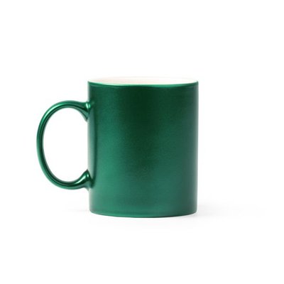 Taza de cerámica marcaje láser dorado