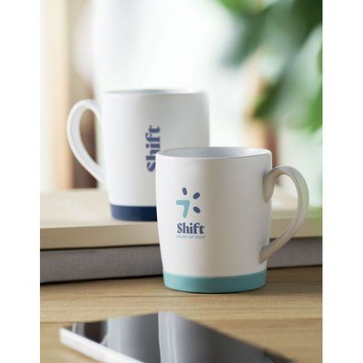 Taza cerámica mate 300ml con base de silicona
