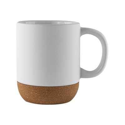 Taza Cerámica Mate 420ml Base Corcho Extraíble