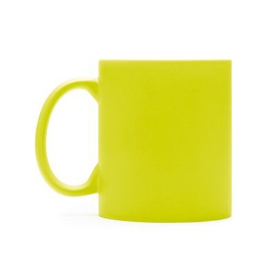 Taza cerámica mate ideal láser Amarillo