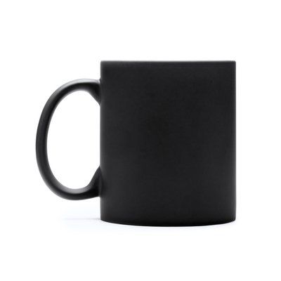 Taza cerámica mate ideal láser Negro