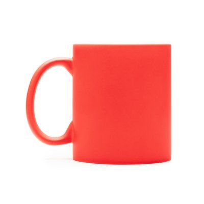 Taza cerámica mate ideal láser Rojo