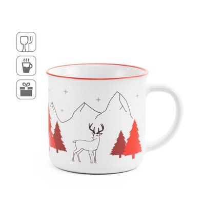 Taza de cerámica navideña 420 mL