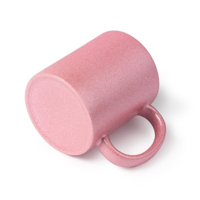 Taza de cerámica con purpurina 350ml