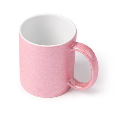 Taza de cerámica con purpurina 350ml