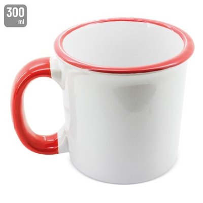 Taza Cerámica Retro Sublimación 300ml