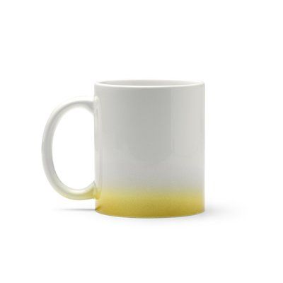 Taza de cerámica sublimable Amarillo Talla Única Adulto