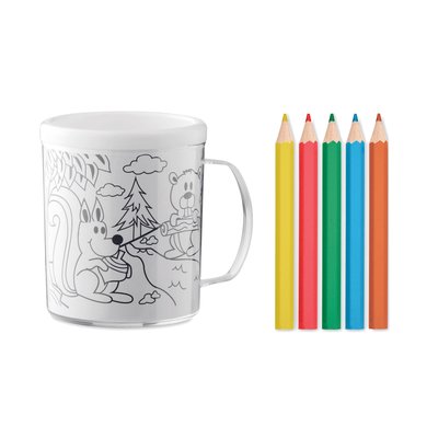 Taza Creativa 280 ml para Colorear
