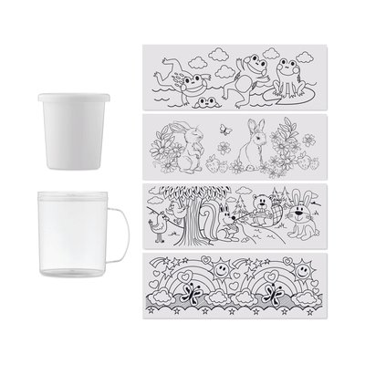 Taza Creativa 280 ml para Colorear