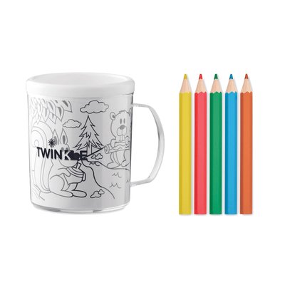 Taza Creativa 280 ml para Colorear