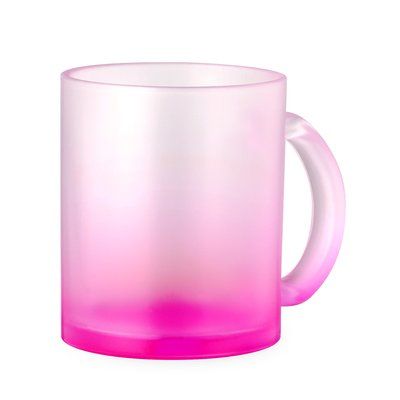 Taza Cristal Color Degradé Sublimación 350ml