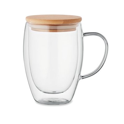 Taza Doble Pared 300ml Transparente