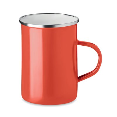 Taza Esmaltada Vintage 550ml Rojo