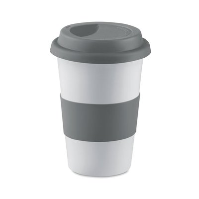 Taza impresa en 360º con tapa de silicona