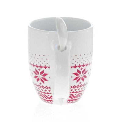 Taza invernal personalizable con cuchara 