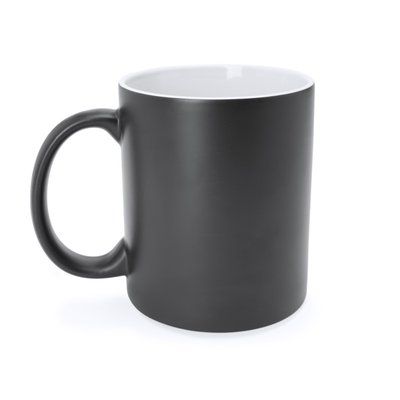 Taza mágica de cerámica 350ml Negro Talla Única Adulto